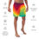 Thumbnail: Retro Rainbow Men’s Swim Trunks