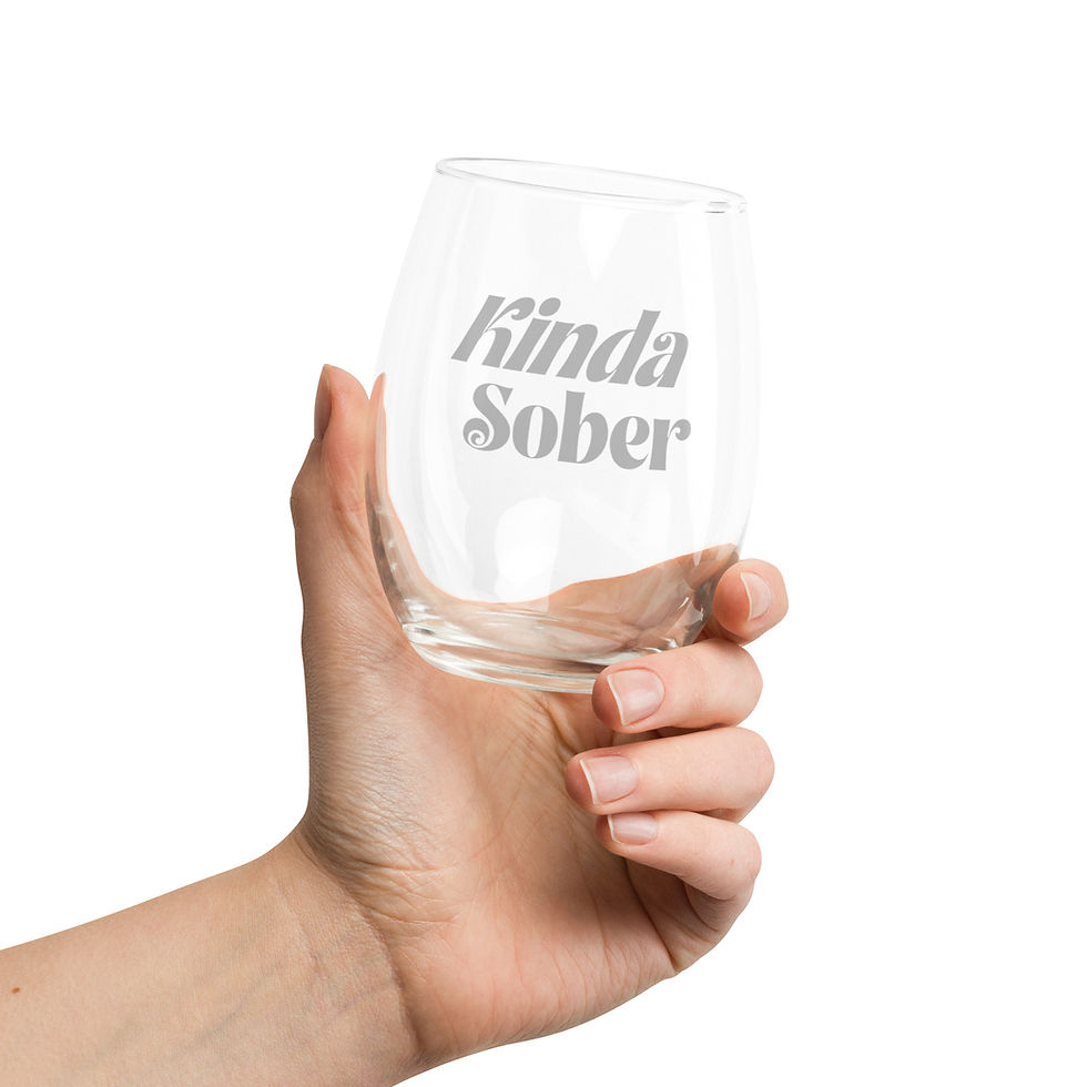 Thumbnail: Kinda Sober Stemless Wine Glass