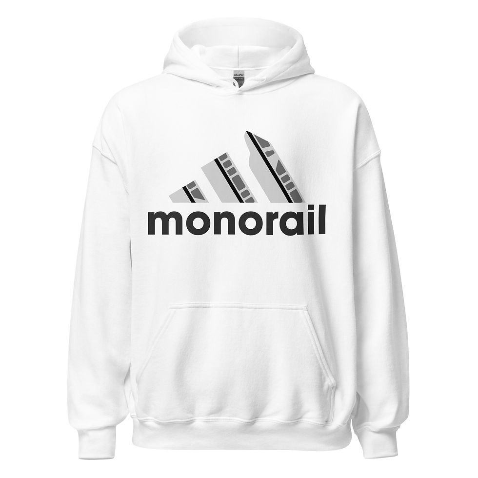 Thumbnail: Monorail Sport, Athletic Mashup Unisex Hoodie