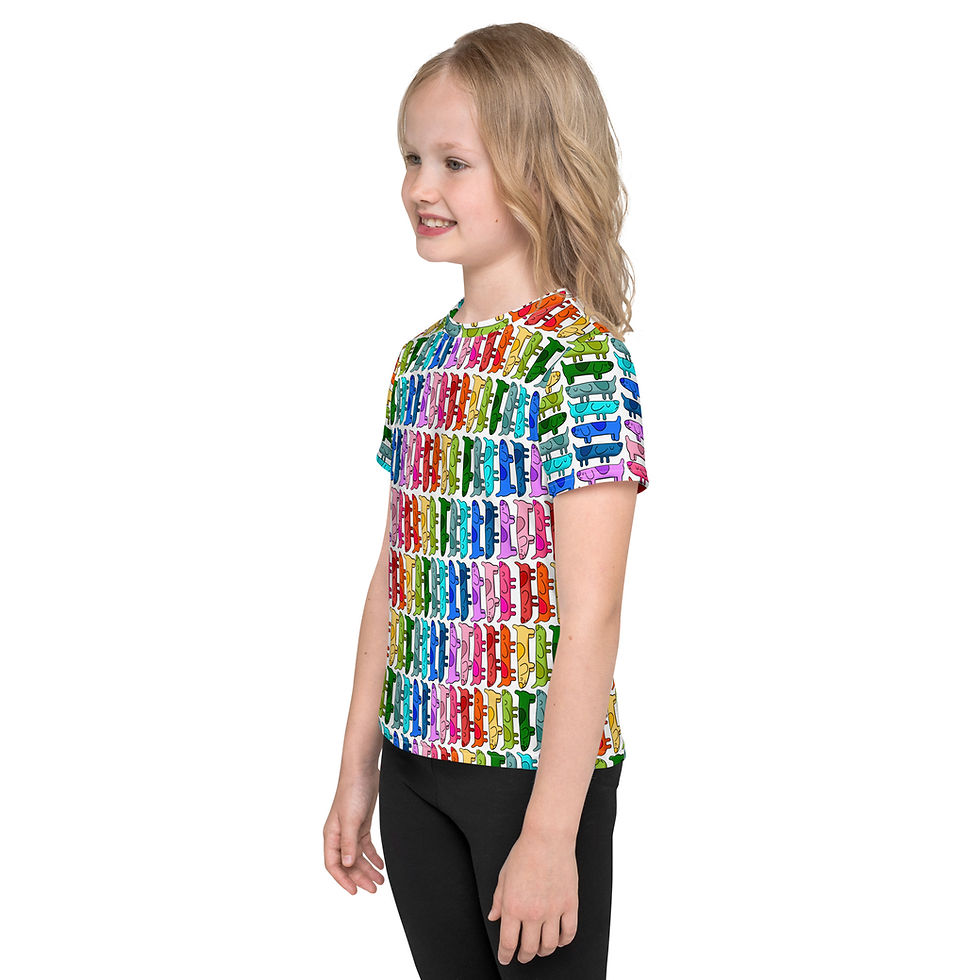 Thumbnail: White Long Dog Youth T-shirt
