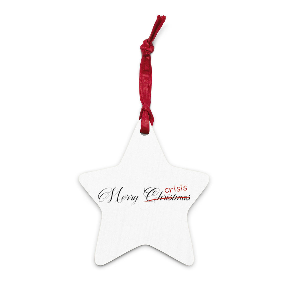 Thumbnail: Merry Crisis Wooden ornaments