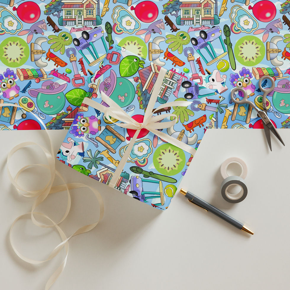 Thumbnail: Blue Heeler Wrapping paper sheets