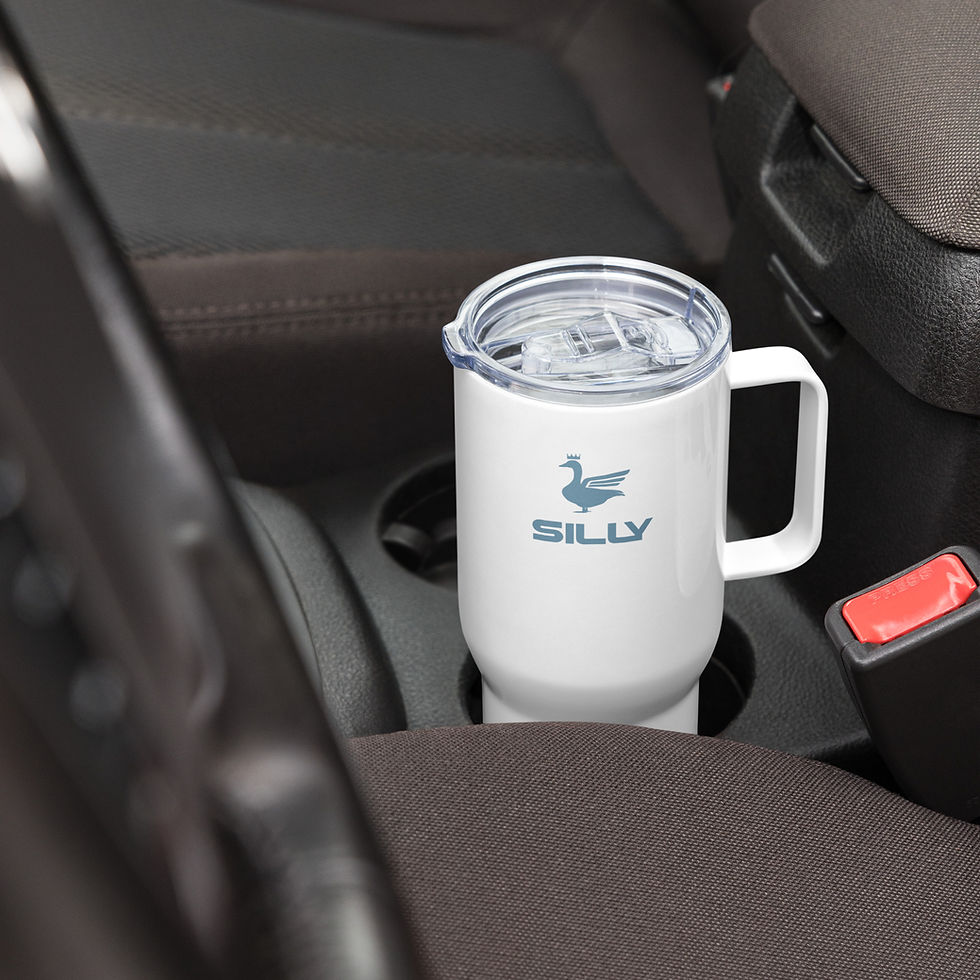 Thumbnail: Silly Goose Travel Mug with handle
