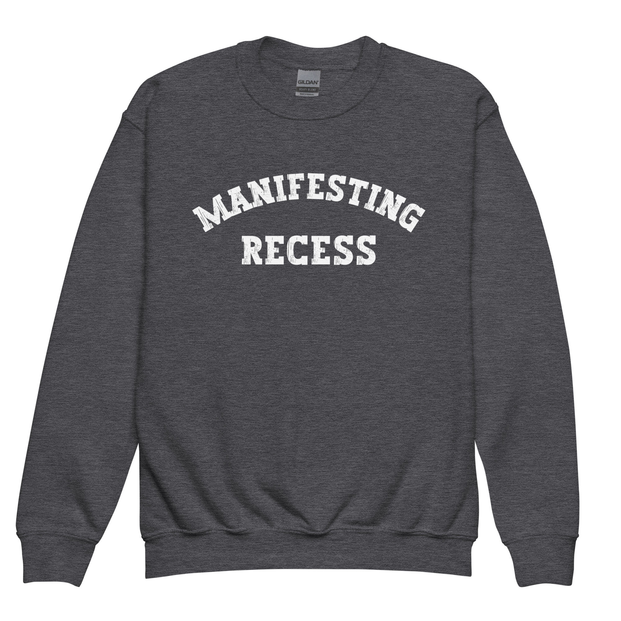 Manifesting Recess Youth Crewneck Sweatshirt