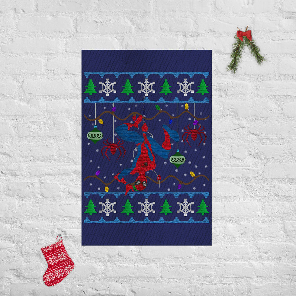Sweater Inspired Spider Poster