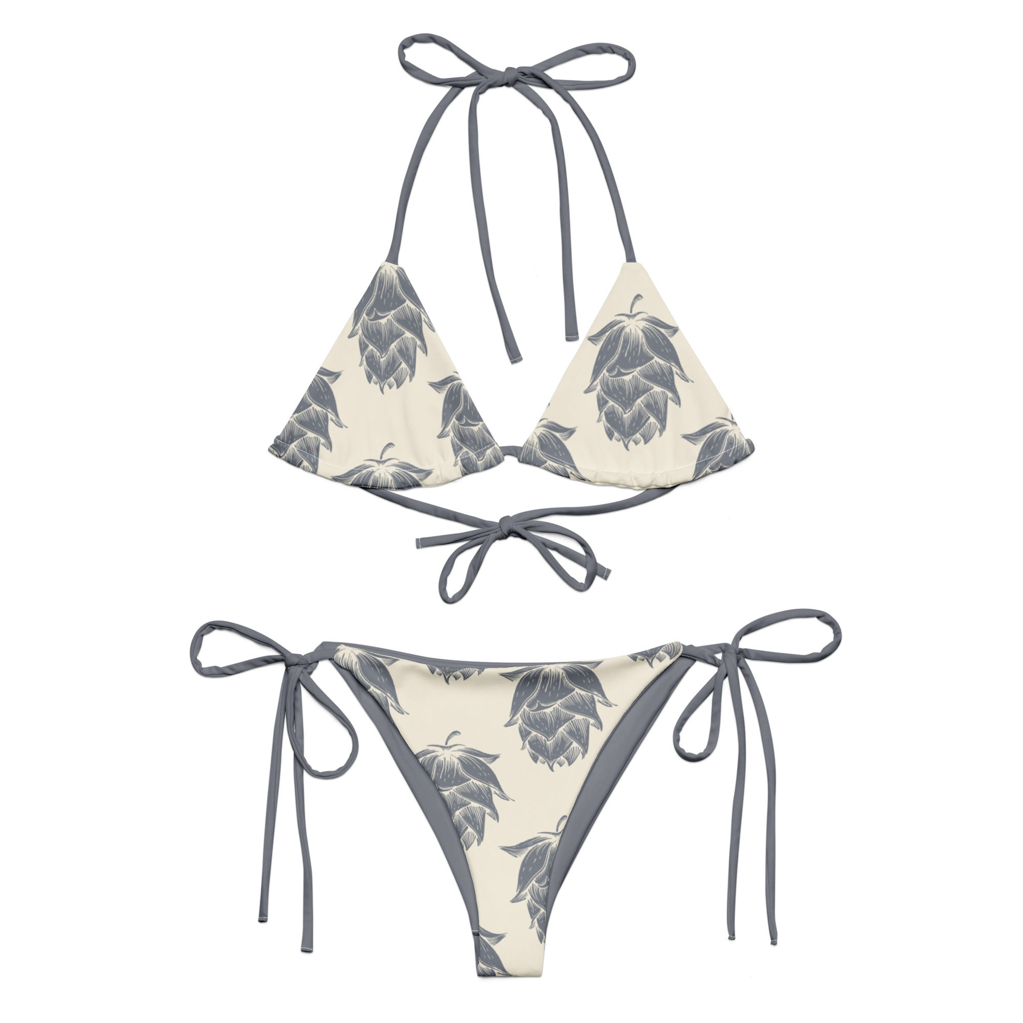 Ivory Hops Recycled String Bikini