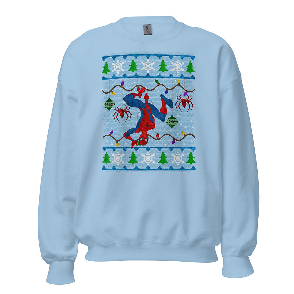 Thumbnail: Sweater Inspired Spider Unisex Crewneck Sweatshirt