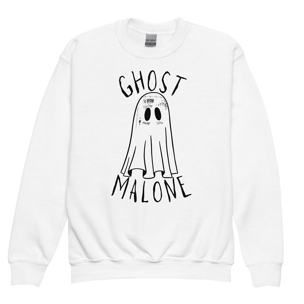 Thumbnail: Ghost Malone Youth Crewneck Sweatshirt