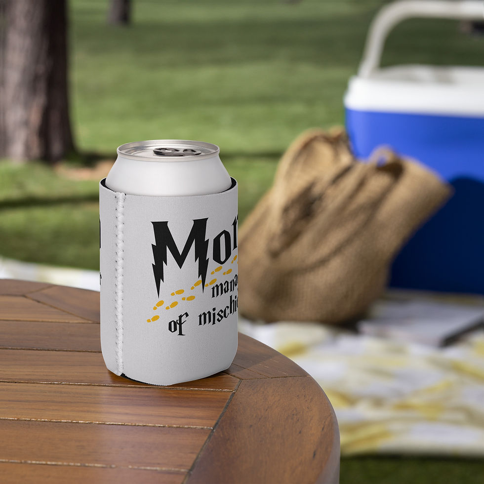 Thumbnail: Mom Manager of Mischief Hogwarts Hufflepuff Can cooler