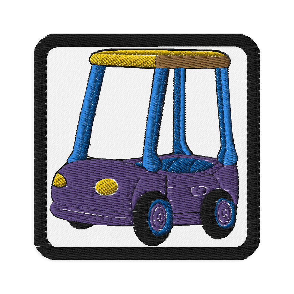 Pedally Toy Car Embroidered patch