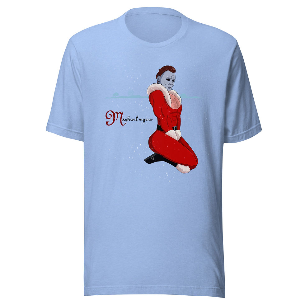 Christmas album horror villain mashup tee