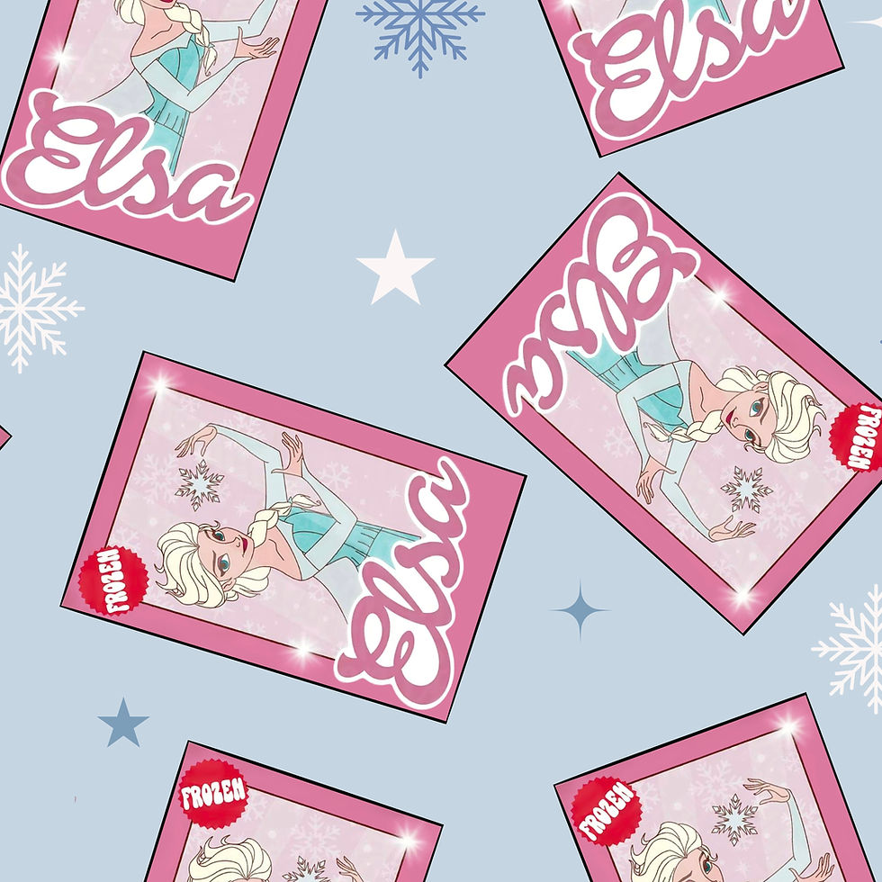 Thumbnail: Blue Princess Doll Wrapping paper sheets