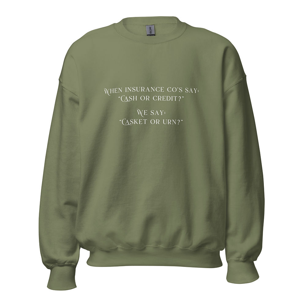 Thumbnail: Healthcare Hunger Games Unisex Crewneck Sweatshirt