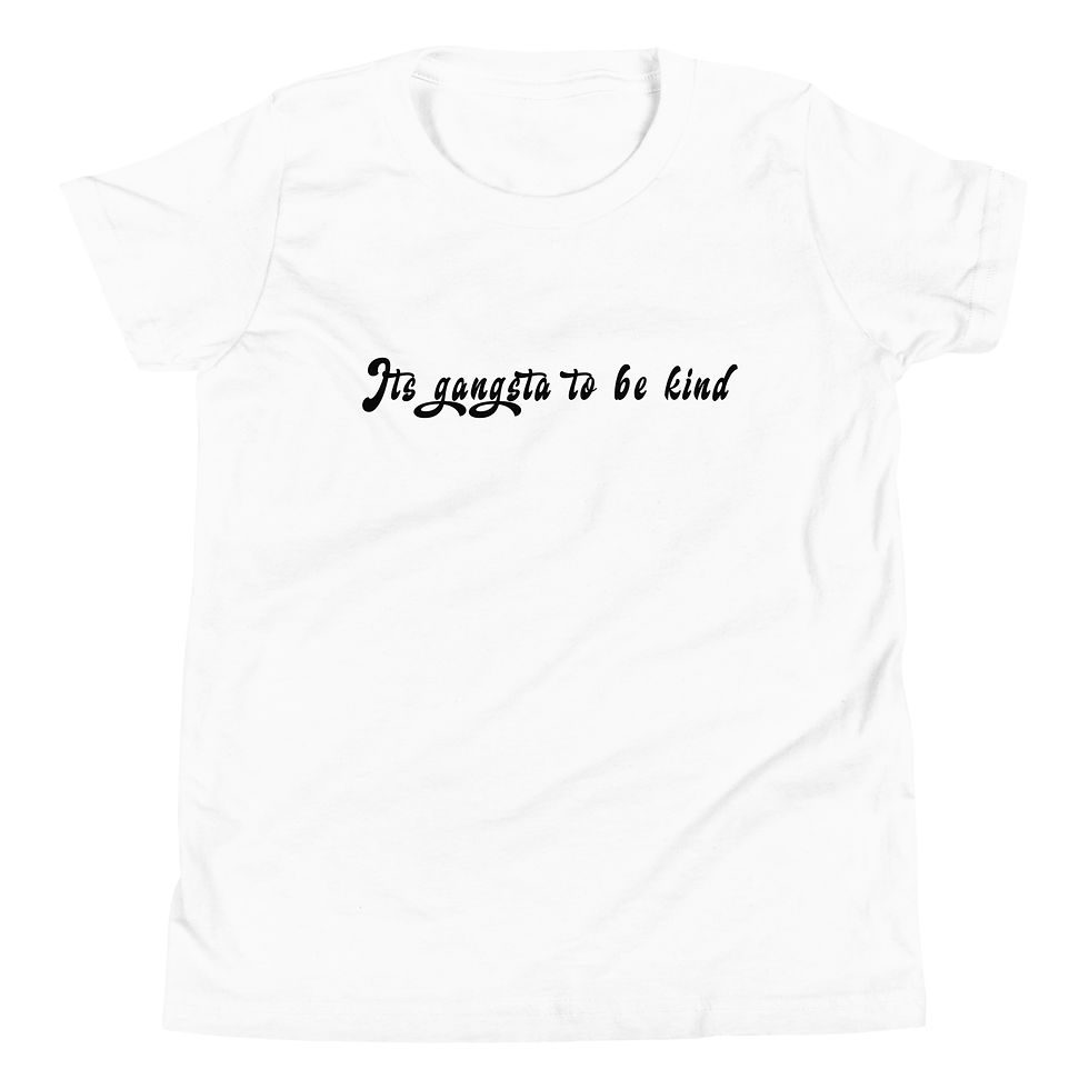 Thumbnail: It’s Gangsta To Be Kind Youth T-Shirt