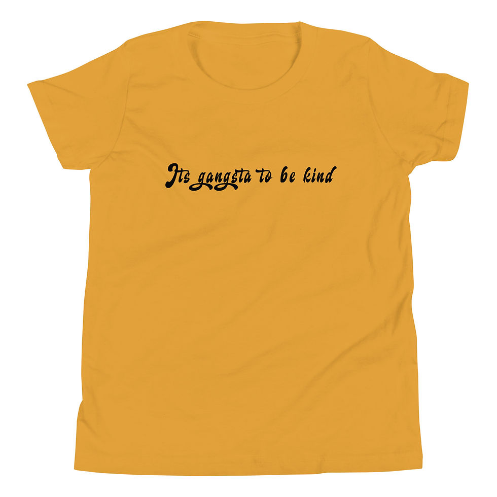 Thumbnail: It’s Gangsta To Be Kind Youth T-Shirt