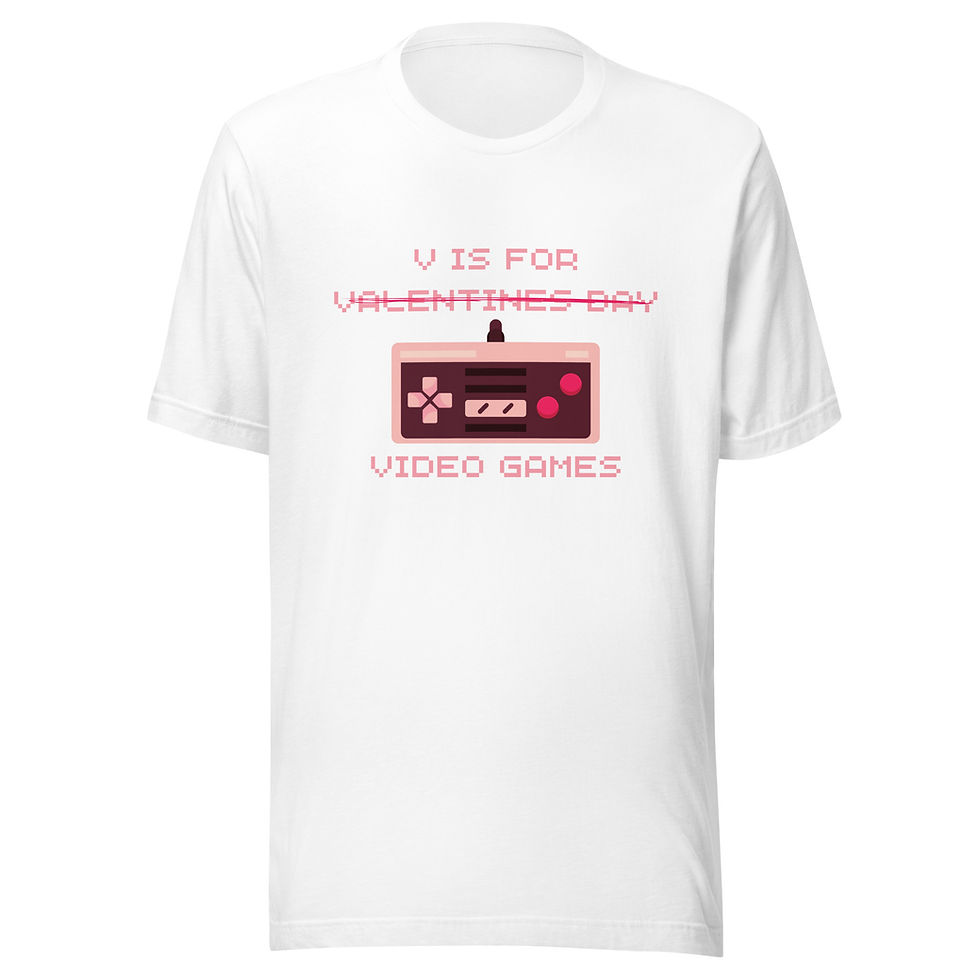 Thumbnail: V is for Video Games Unisex T-Shirt