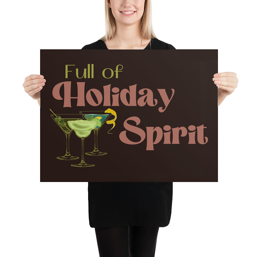 Thumbnail: Full of Holiday Spirit - Martinis and Margs Poster