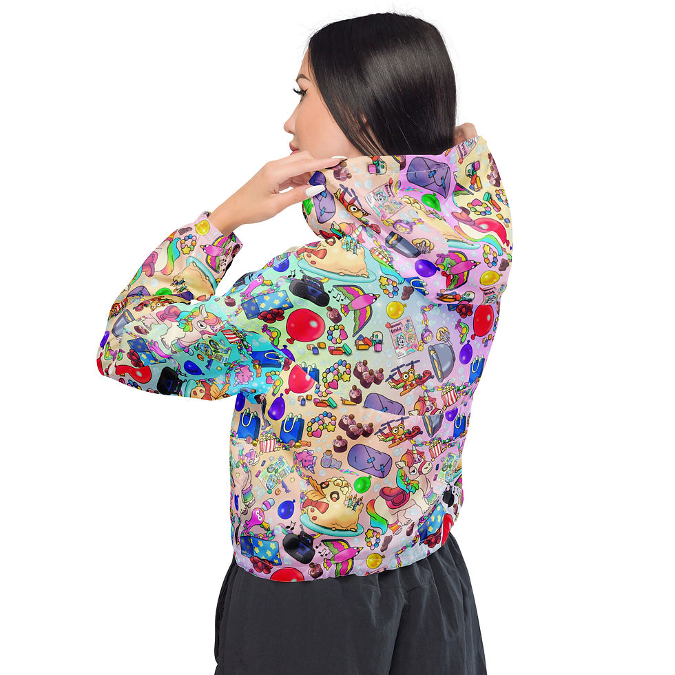 Thumbnail: Heeler Birthday Women’s Cropped Windbreaker