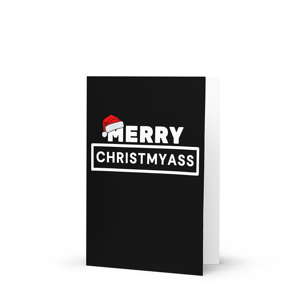 Thumbnail: Merry ChristMyAss Blank Greeting card