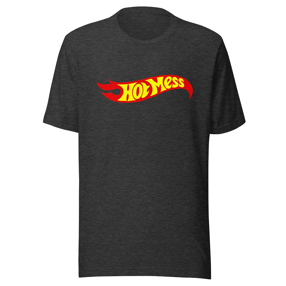 Thumbnail: Hot Mess Car Flame Unisex T-shirt