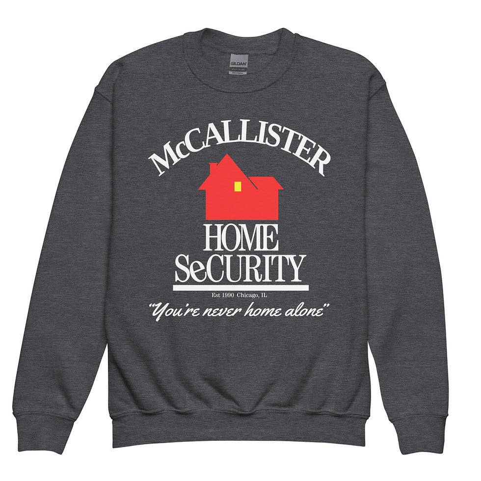 Thumbnail: McCallister Home Security Youth Crewneck Sweatshirt
