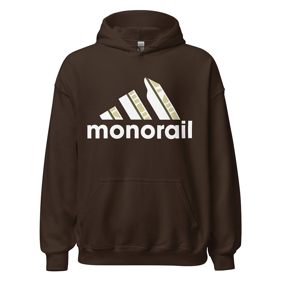 Thumbnail: Monorail Sport, Athletic Mashup Unisex Hoodie