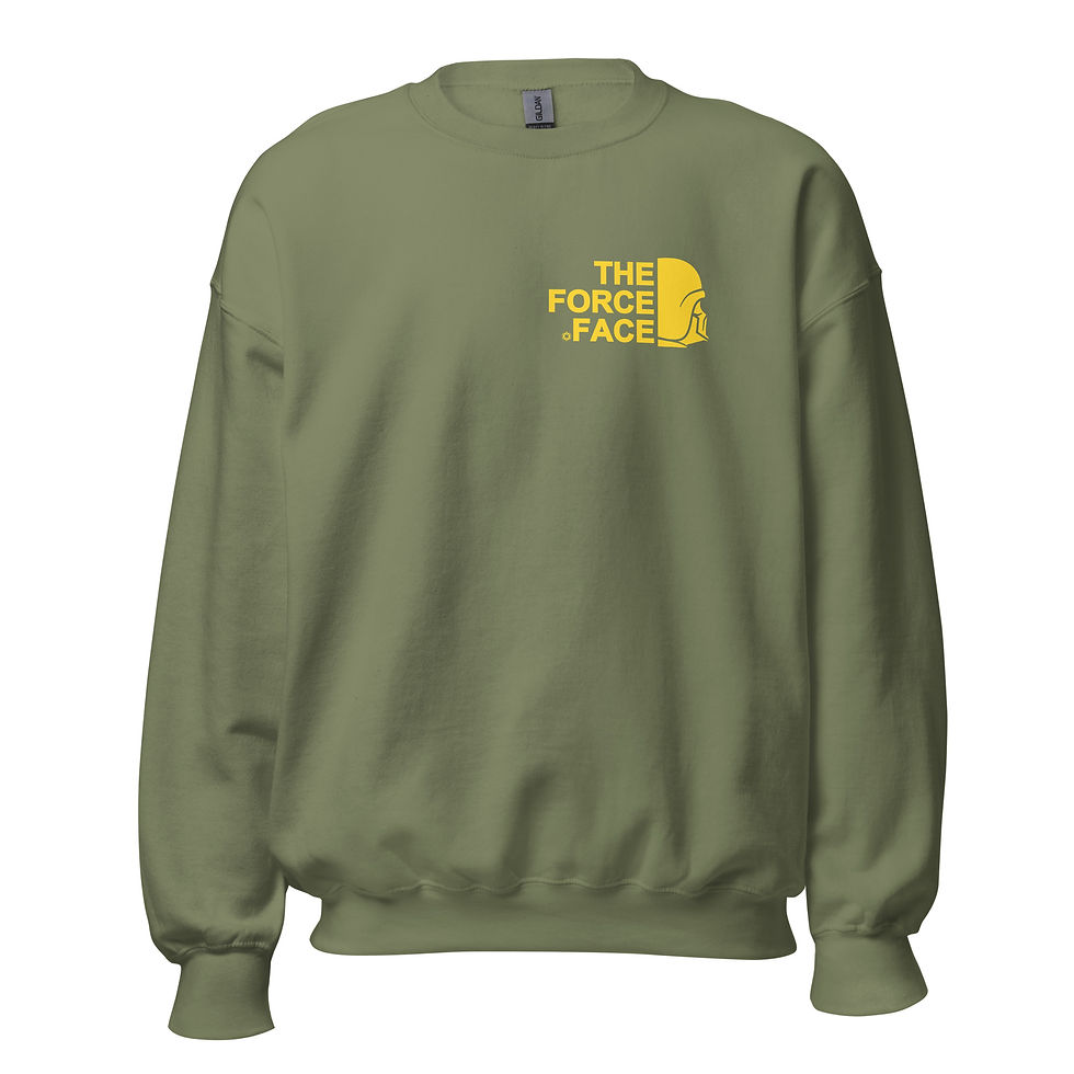 Thumbnail: The Force Face Pocket Unisex Crewneck Sweatshirt