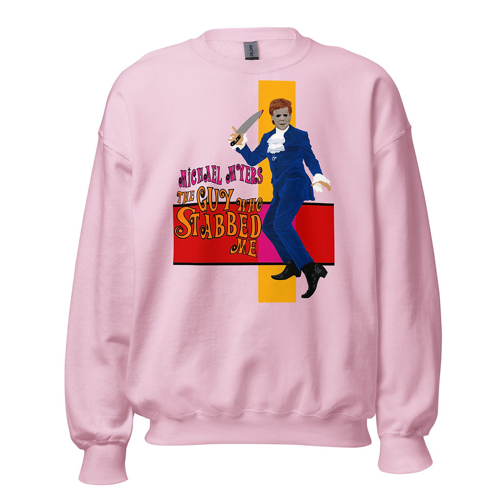 Thumbnail: Unisex funny retro spy and horror mashup shirt