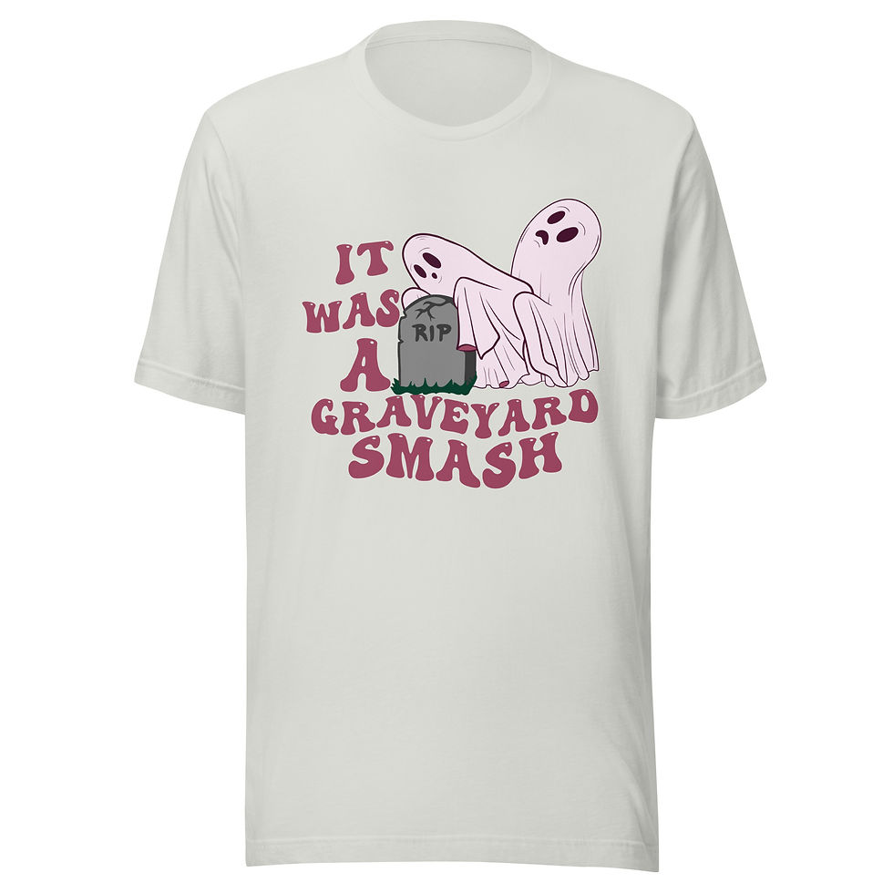 Thumbnail: Front view of Graveyard Smash unisex tee