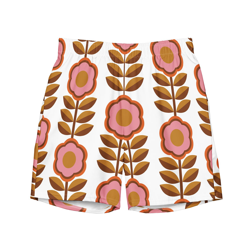 Daisy Me Rollin’ Men’s Swim Trunks