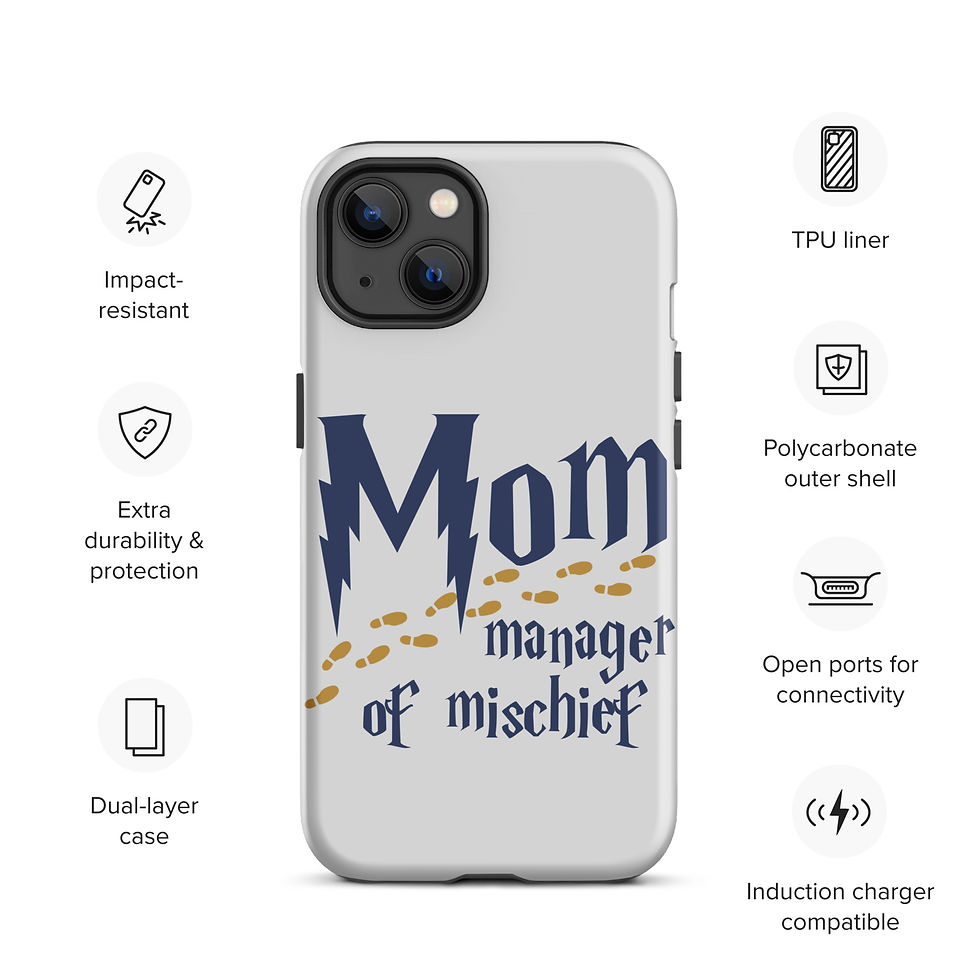 Thumbnail: Mom Manager of Mischief Hogwarts Ravenclaw Tough Case for iPhone®