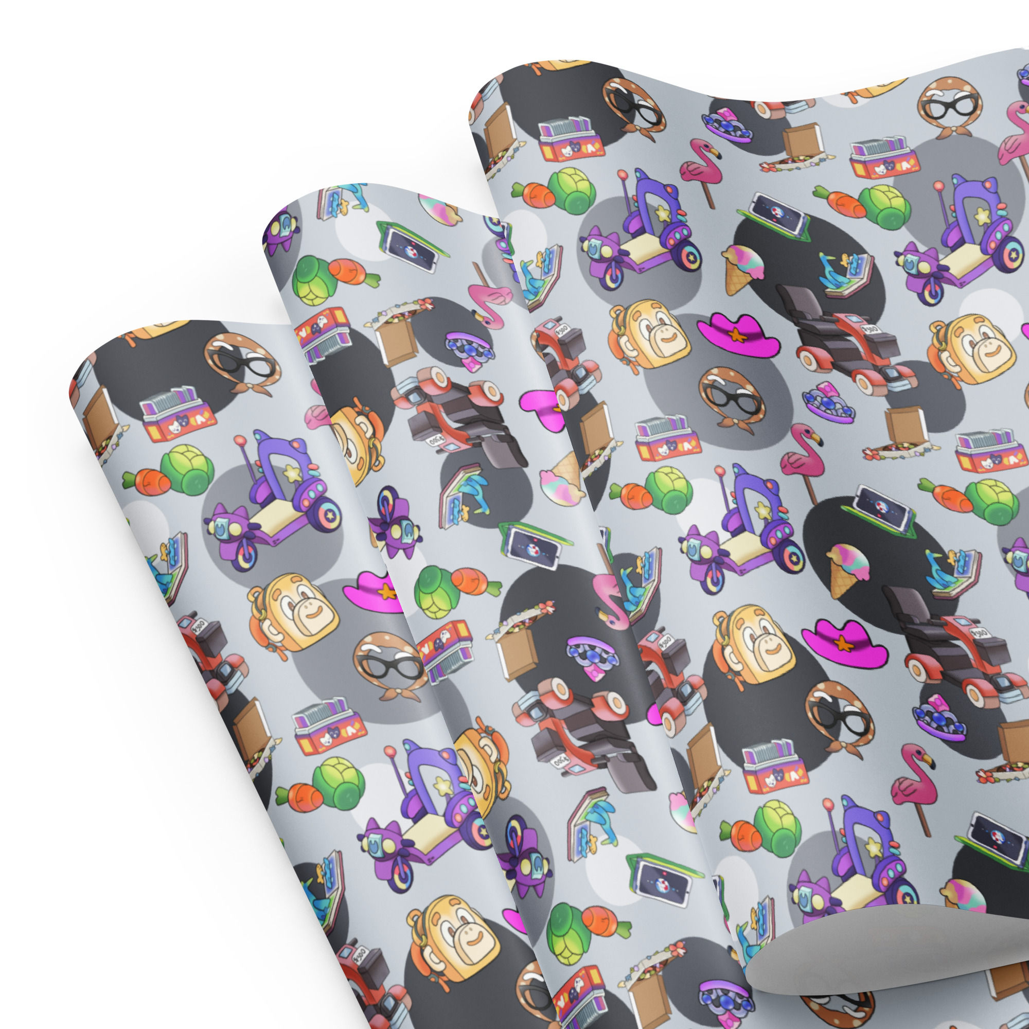 Muffin Icons Wrapping paper sheets