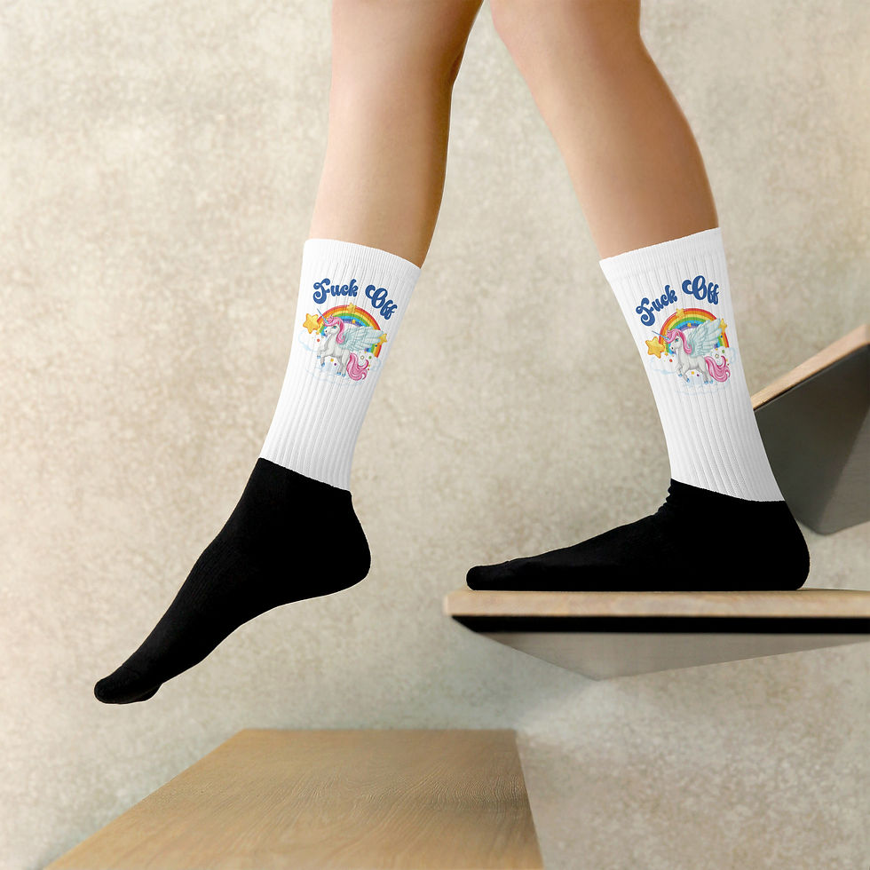 Unicorn F*ck Off Unisex Socks