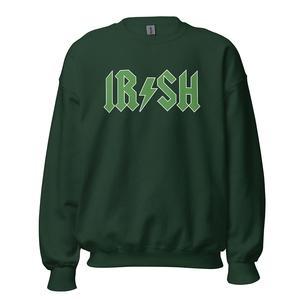 Thumbnail: Metal Irish Unisex Crewneck Sweatshirt