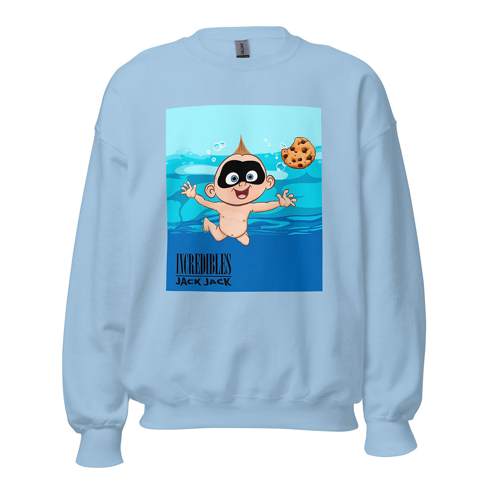Thumbnail: 90’s Grunge Band Incredible Crossover Unisex Crewneck Sweatshirt