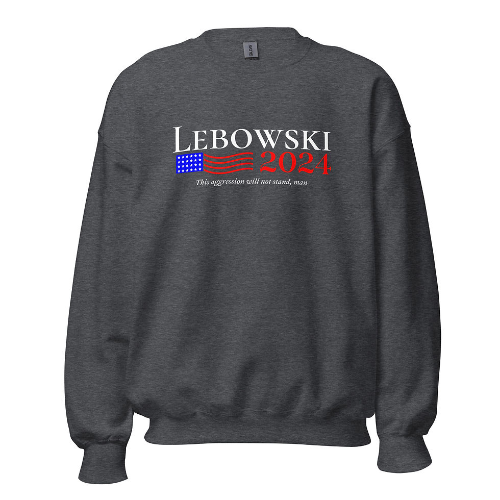 Thumbnail: Vote Lebowski Unisex Crewneck Sweatshirt