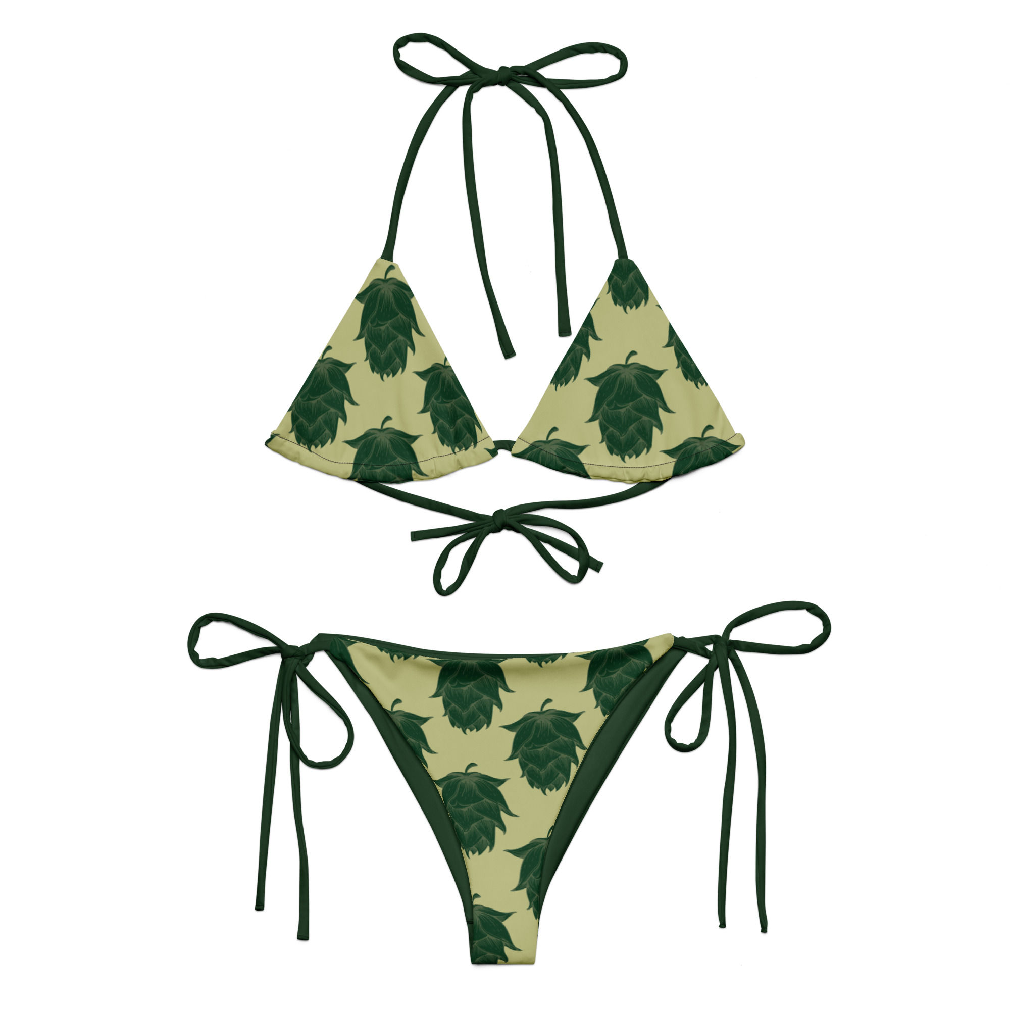 Green Hops Recycled String Bikini