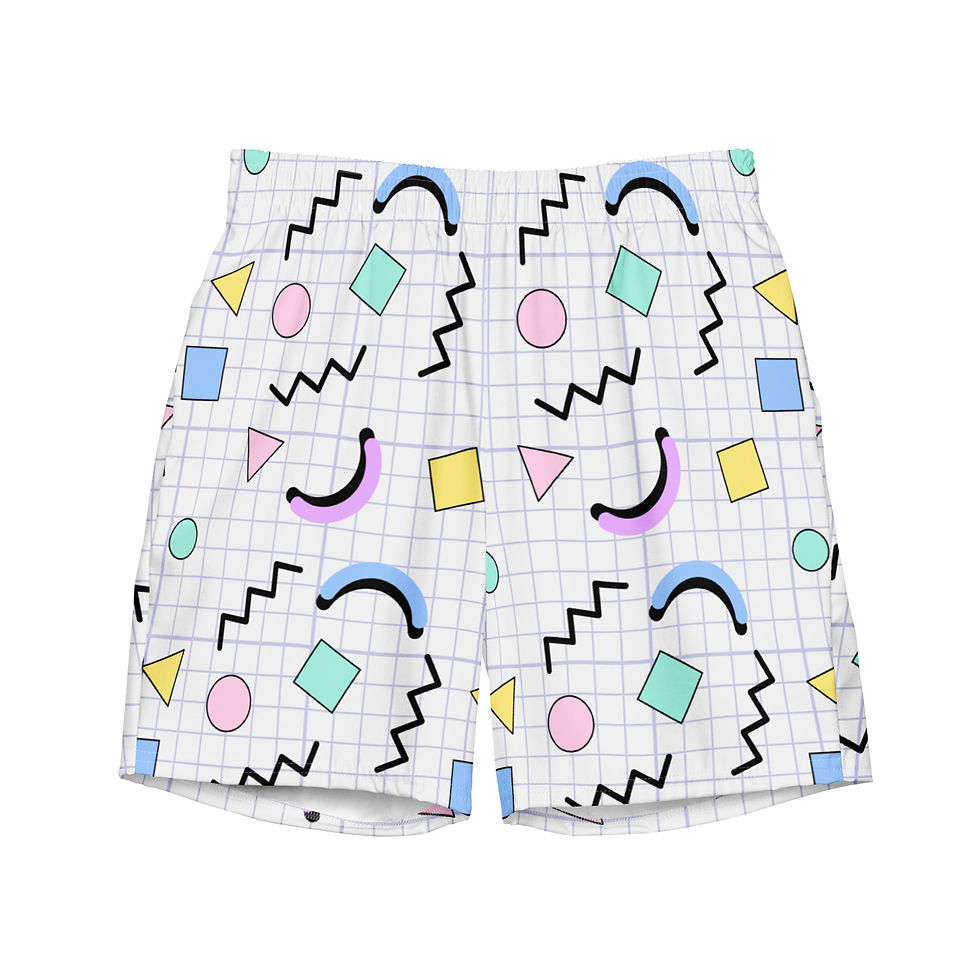 A 90’s Cliche Men’s Swim Trunks