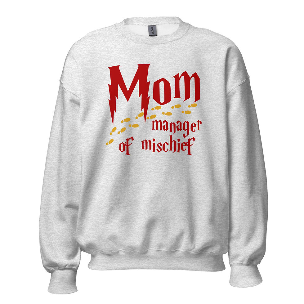 Thumbnail: Mom Manager of Mischief Hogwarts Gryffindor Unisex Crewneck Sweatshirt