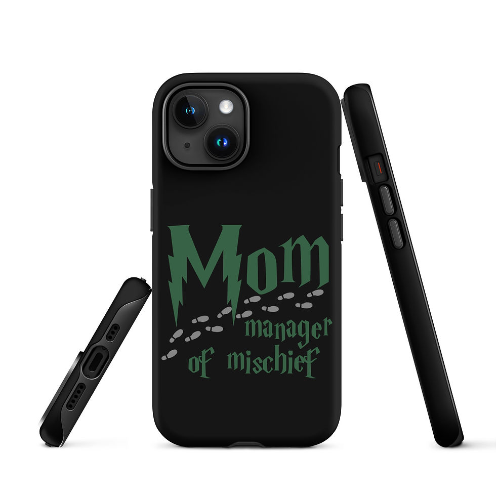 Thumbnail: Mom Manager of Mischief Hogwarts Slytherin Tough Case for iPhone®