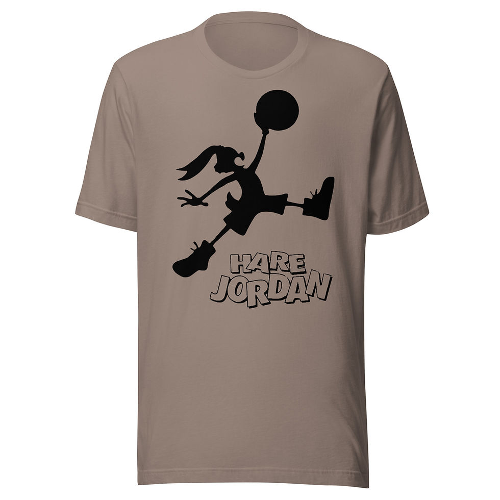 Thumbnail: Hare Jordan - Basketball Bunny Rabbit Unisex Athletic T-shirt