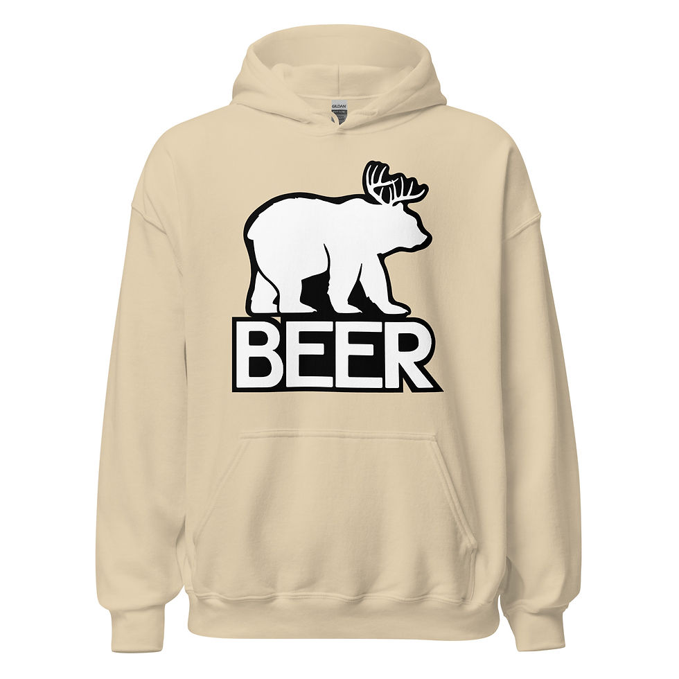 Thumbnail: Beer Bear Crossover Unisex Hoodie