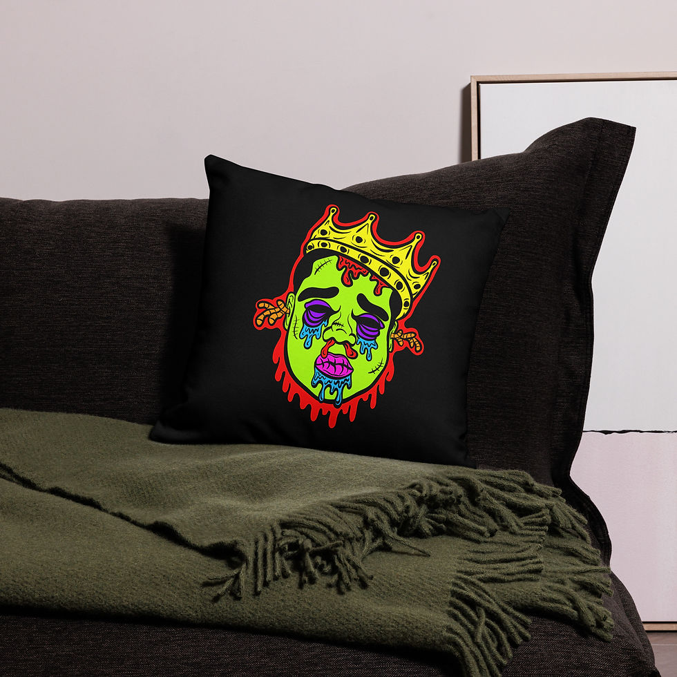 Thumbnail: Notorious ZomBIG Premium Throw Pillow Cover