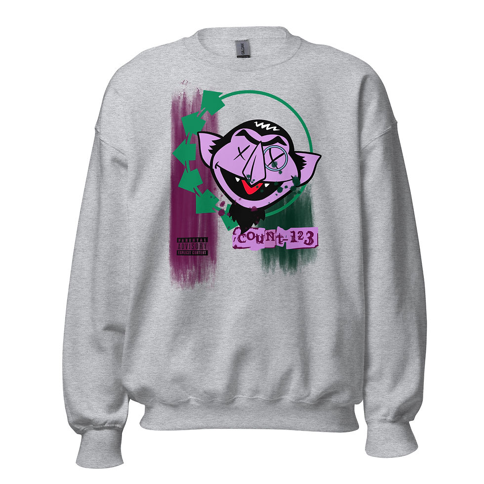 Thumbnail: Count-123 Unisex Crewneck Sweatshirt