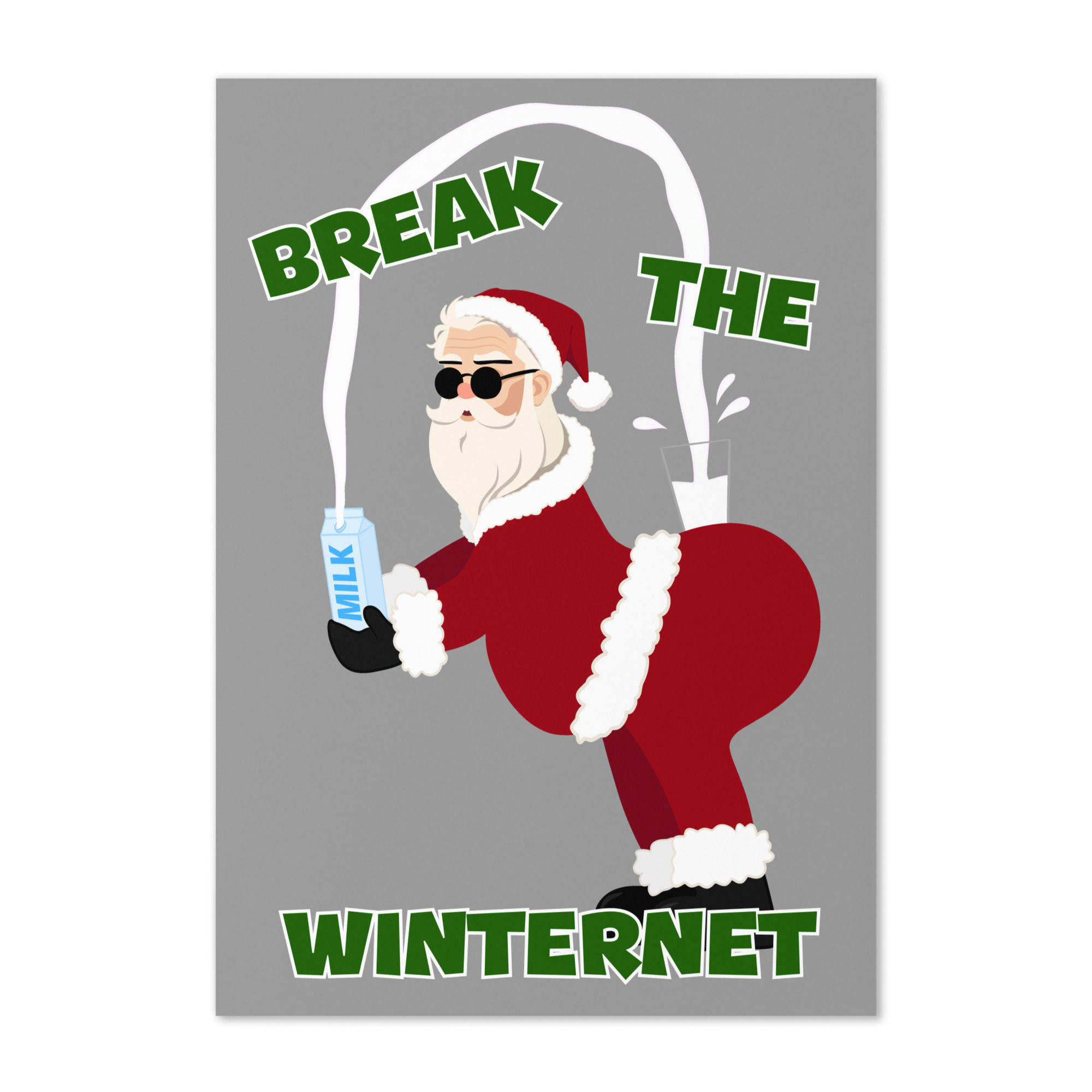 Break The Winternet Blank Greeting card