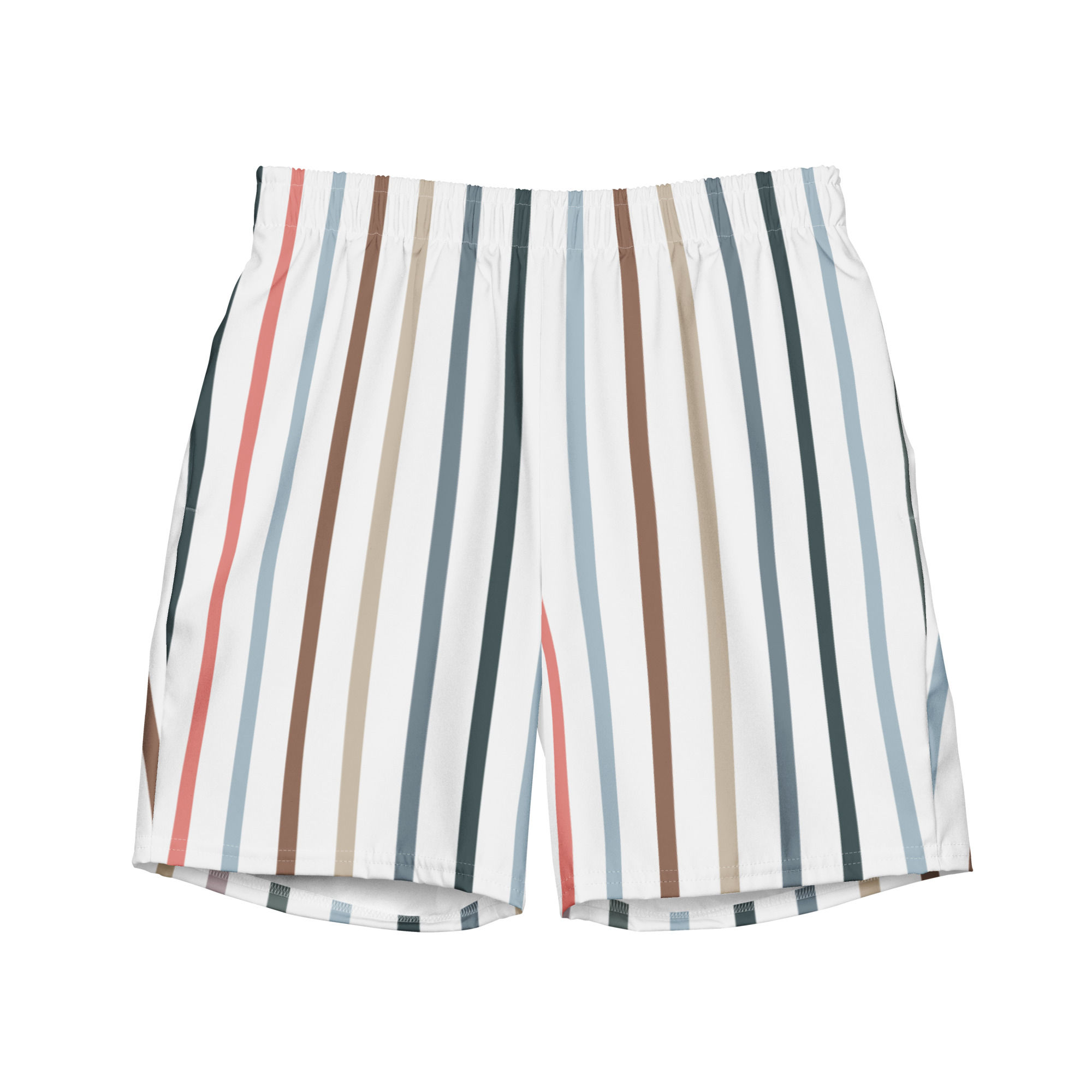 Striped Men’s Swim Trunks