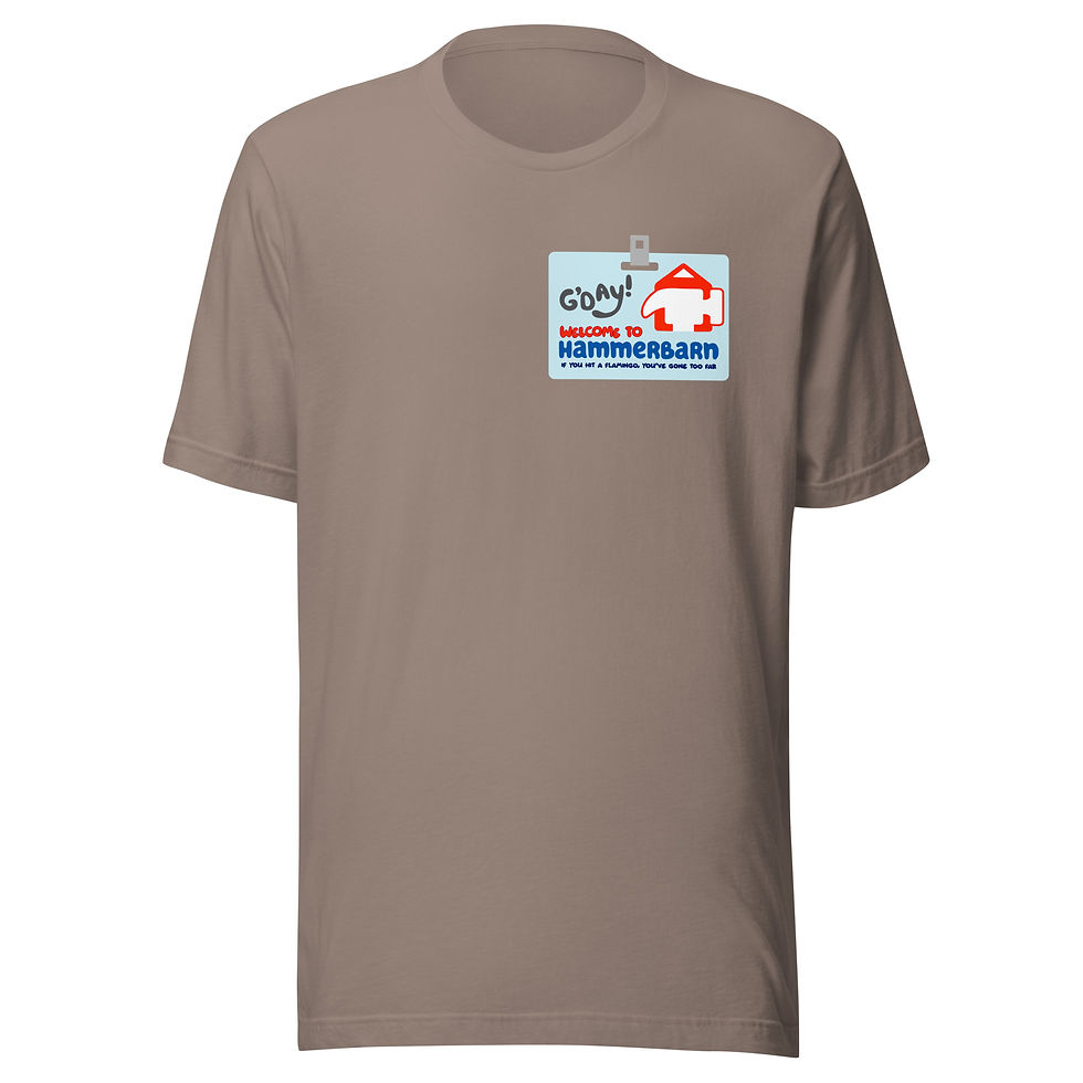 Thumbnail: Hammerbarn Employee Tag Unisex T-shirt