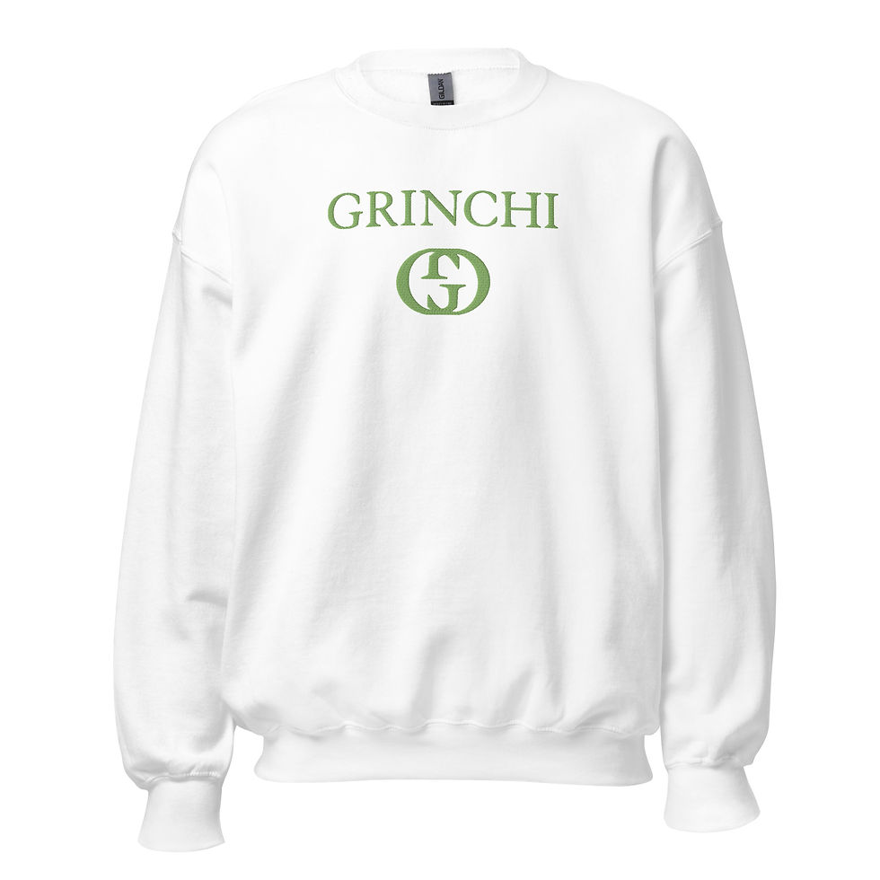 Thumbnail: Grinchi Embroidered Unisex Sweatshirt