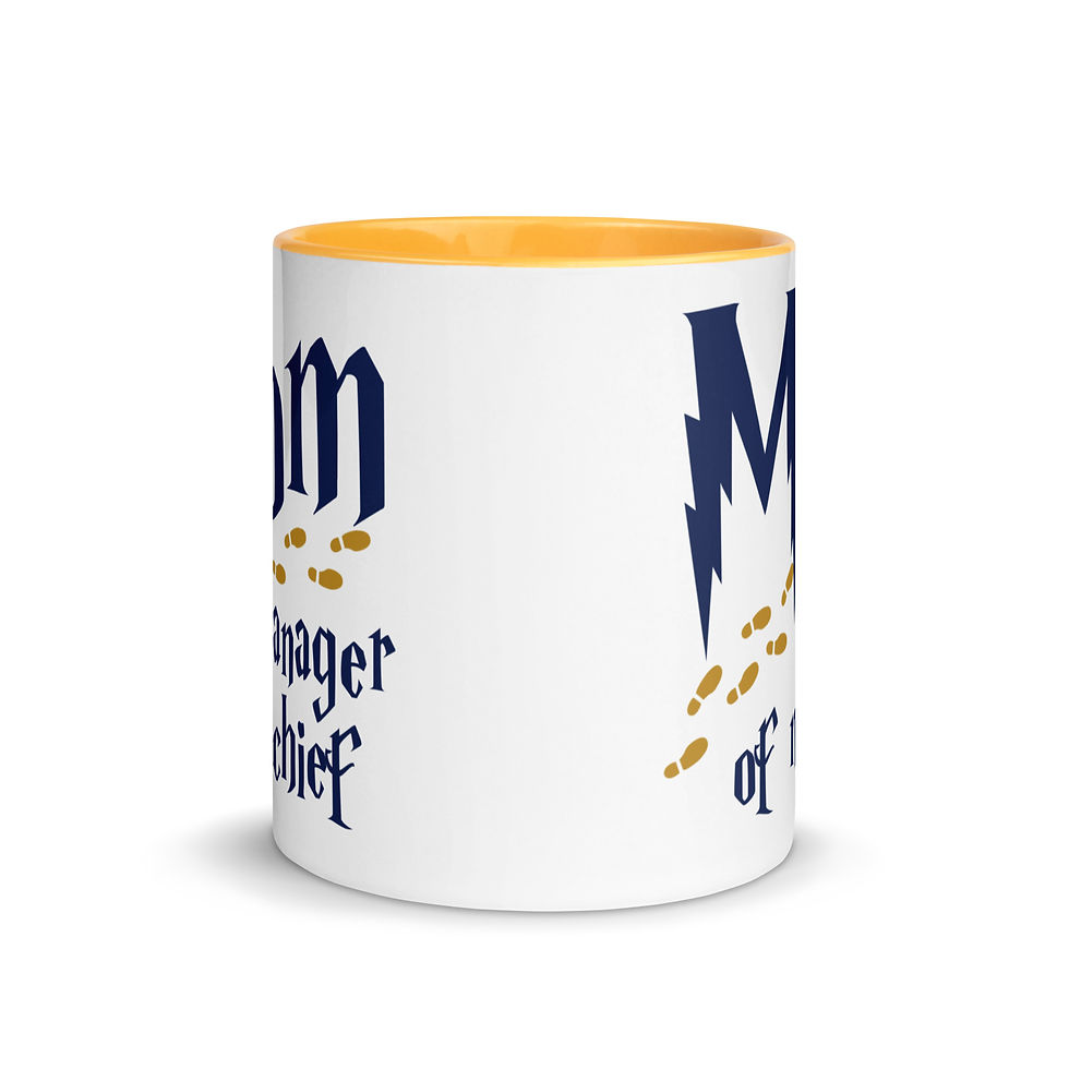 Thumbnail: Mom Manager of Mischief Hogwarts Ravenclaw Coffee Mug with Color Inside