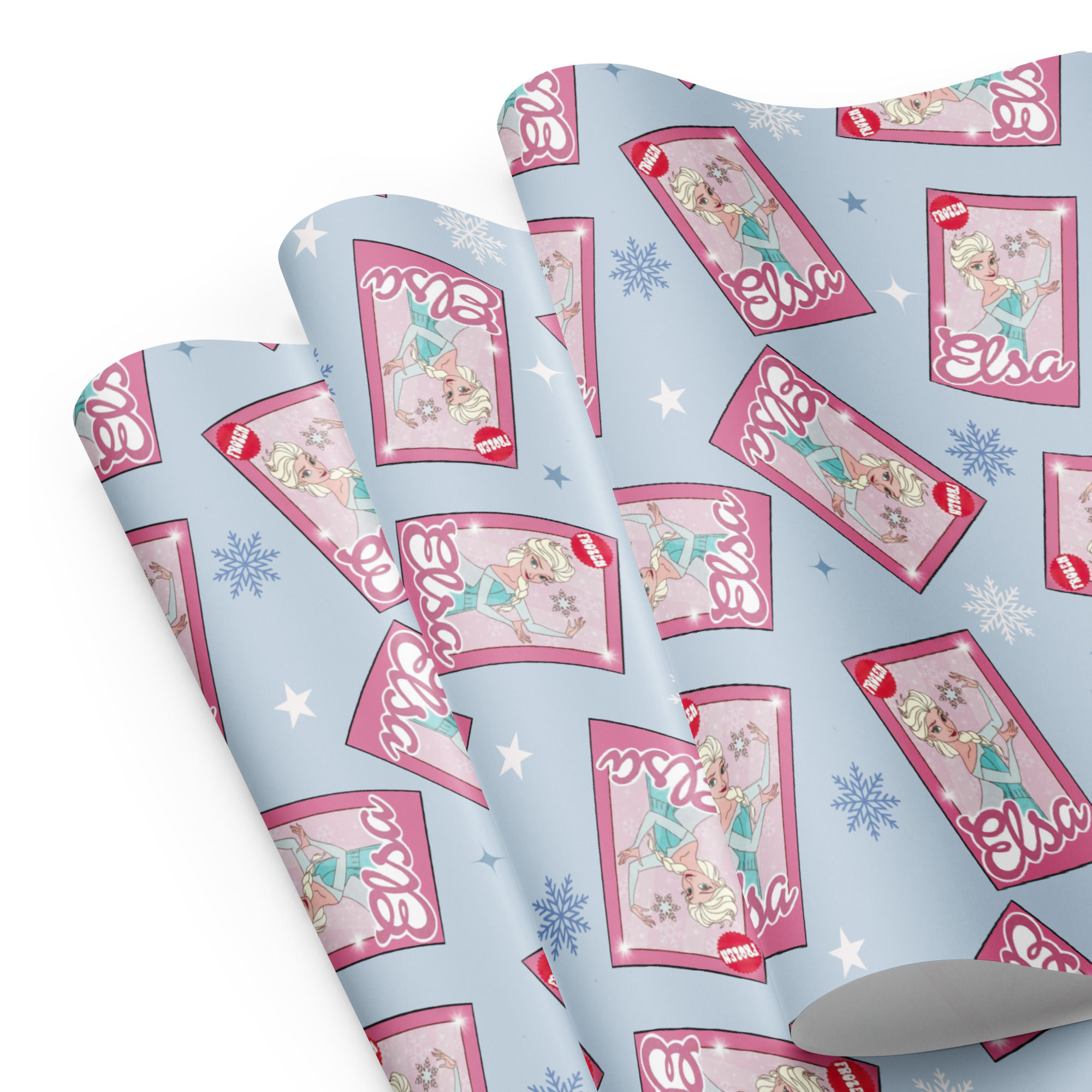 Blue Princess Doll Wrapping paper sheets
